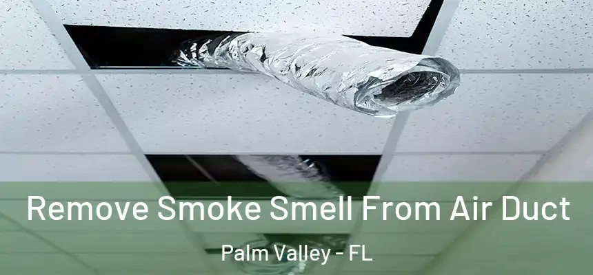 Remove Smoke Smell From Air Duct Palm Valley - FL